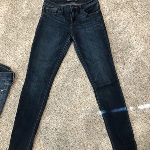 Express Dark Wash Skinny Jeans. Good condition.